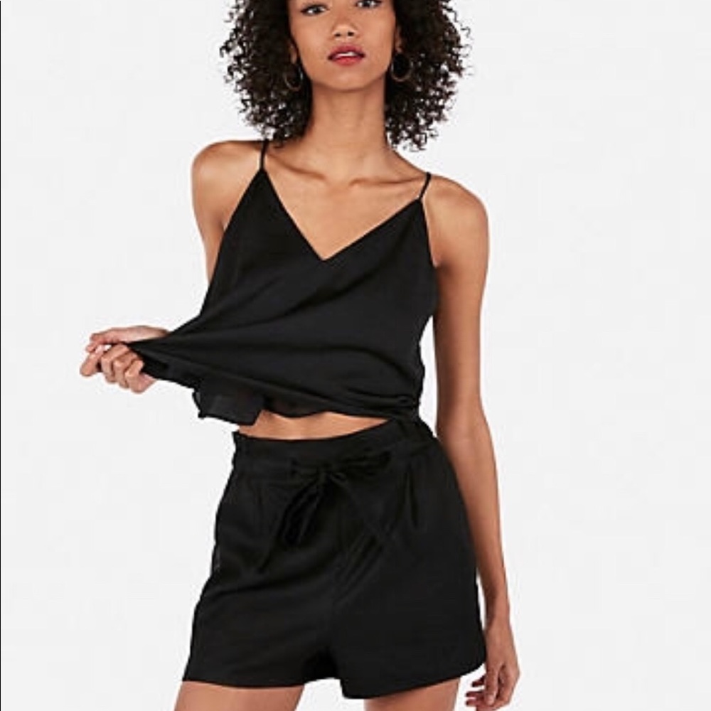Express high waisted black shorts